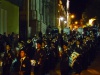 Uroczyste przemarsze orkiestry ulicami Potosí; Boliwia