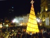 Choinka bożonarodzeniowa na placu San Francisco - La Paz; Boliwia