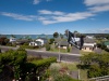 Widok z okna naszego pokoju - dom Chris i Warwicka w Omokoroa; Nowa Zelandia