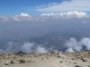 Widok ze szczytu wulkanu Tajamulco; Gwatemala