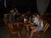 W barze z pracownikami uniwersytetu, na którym pracuje Jaime i Jacky; Honduras